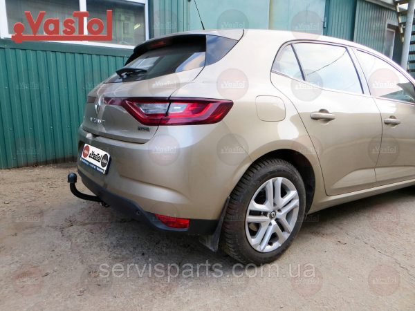 Фаркоп з'ємний гак на Renault Megane IV 2016- (хетчбек)