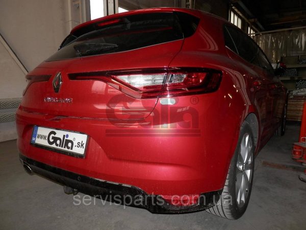 Оцинкований фаркоп на Renault Megane IV 2016- (хетчбек) Швидкознімний автомат на ручці