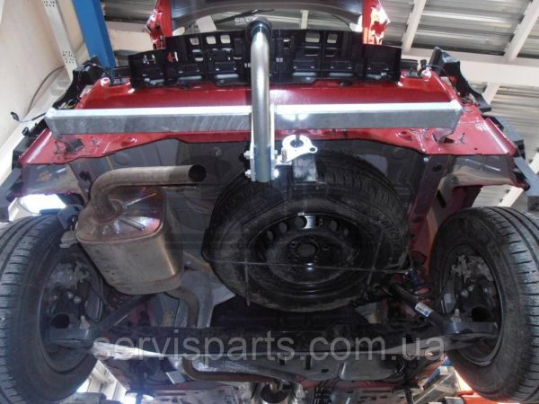 Оцинкований фаркоп на Renault Megane III 2002-2008 (хетчбек) без підрізу бампера. - Зображення 8
