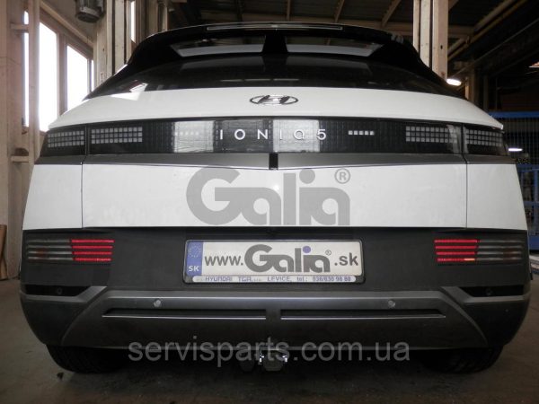 Оцинкований фаркоп Hyundai Ioniq 5 2021- (Хюндай Іонік 5) Швидкознімний автомат на ручці - Зображення 6