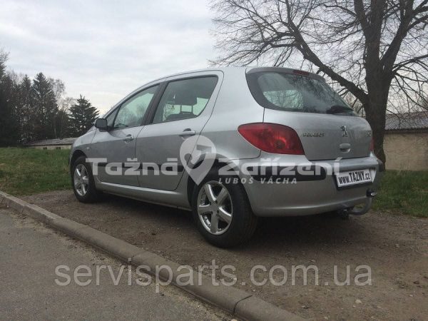 Оцинкований фаркоп на Peugeot 307 2001-2007 хетчбек (без зняття бампера)