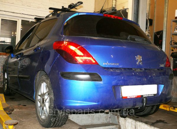 Польський фаркоп на Peugeot 308 2007-2013 хетчбек (без підрізу бампера) - Зображення 7