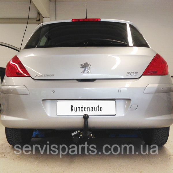 Польський фаркоп на Peugeot 308 2007-2013 хетчбек (без підрізу бампера) - Зображення 9