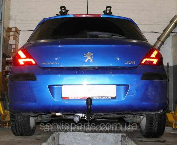 Польський фаркоп на Peugeot 308 2007-2013 хетчбек (без підрізу бампера) - Зображення 10
