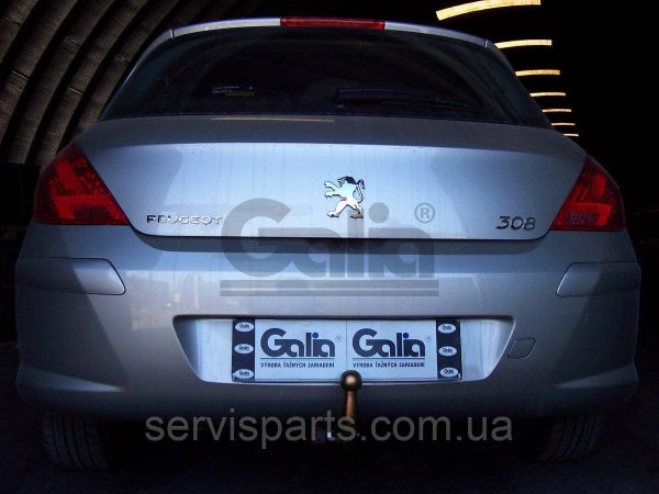 Оцинкований фаркоп на Peugeot 308 2007-2013 хетчбек (без зняття бампера) - Зображення 6