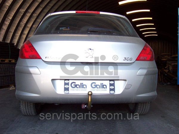 Оцинкований фаркоп на Peugeot 308 2007-2013 хетчбек (без зняття бампера) - Зображення 10
