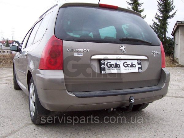 Оцинкований фаркоп на Peugeot 307 SW 2002-2008 (Пежо 307) без підрізу бампера. - Зображення 3