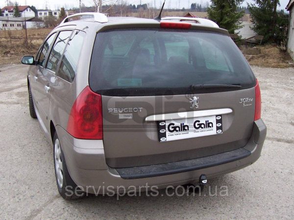 Оцинкований фаркоп на Peugeot 307 SW 2002-2008 (Пежо 307) без підрізу бампера. - Зображення 8