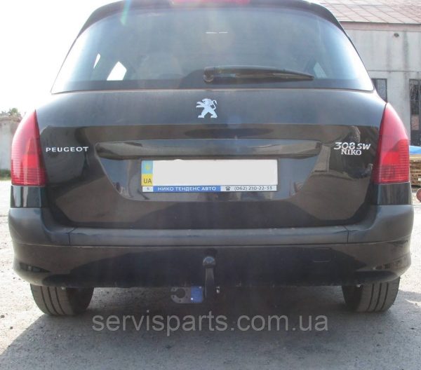 Фаркоп знімний гак на Peugeot 308 SW 2007-2014 (без підрізу бампера) - Зображення 2