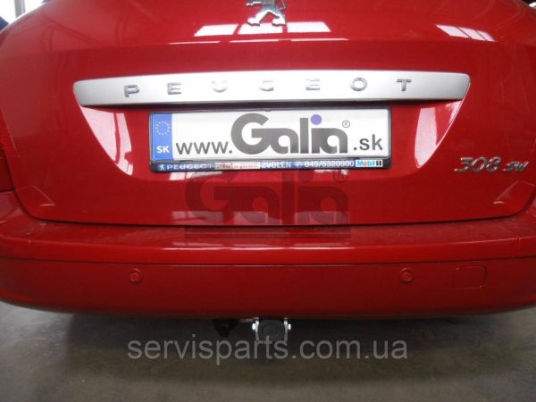 Оцинкований фаркоп на Peugeot 308 SW 2007-2014 Універсал (без підрізання бампера) Швидкознімний автомат на ручці - Зображення 7