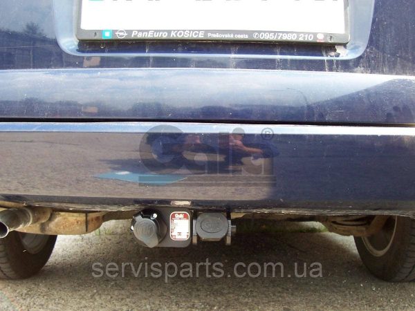 Фаркоп Opel Astra G Caravan 1998-2004 (универсал) оцинкований на болтах Швидкознімний автомат на ручці