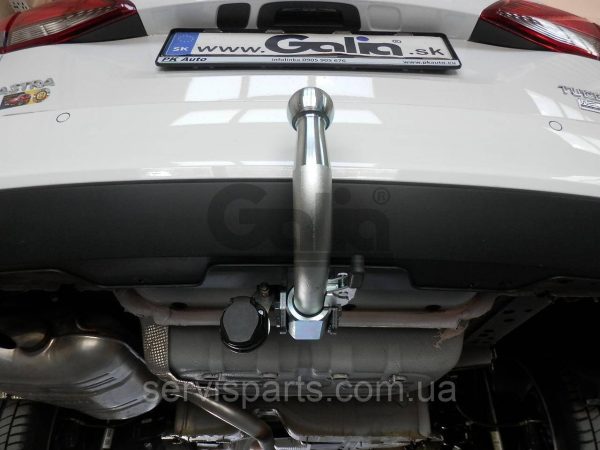 Оцинкований фаркоп на Opel Astra K Sports Tourer 2016-2021 без підрізування бампера Швидкознімний автомат на ручці