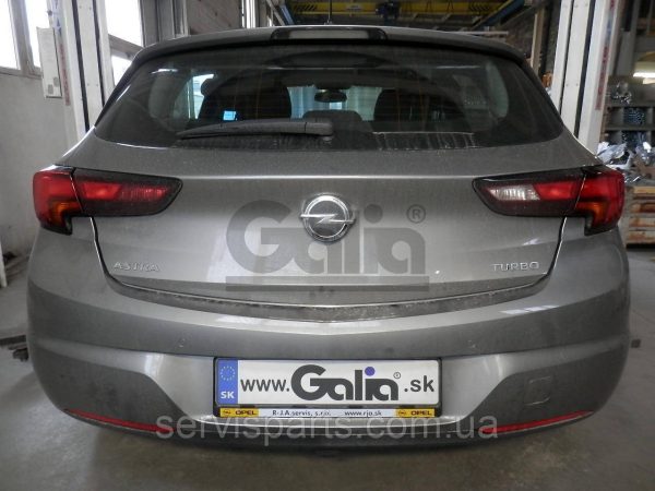 Оцинкований фаркоп Opel Astra K 2016-2021 без підрізування бампера Швидкознімний автомат на ручці - Зображення 4