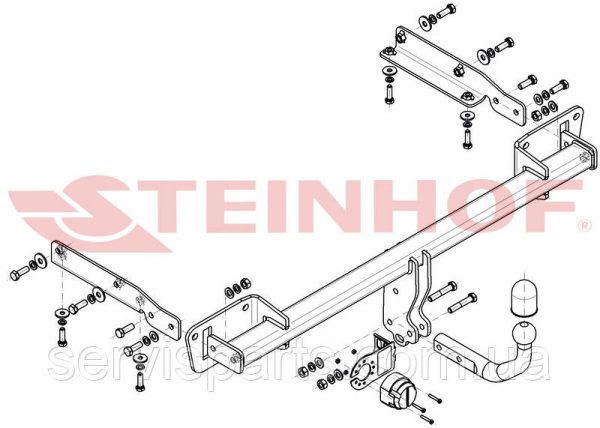Польський фаркоп на Opel Astra K 2016-2021 (Опель Астра К) - Зображення 4