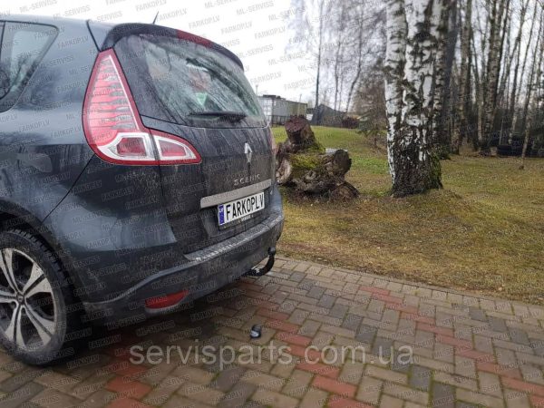 Фаркоп знімний гак на Renault Scenic III 2009-2015 (Рено Сценік) без підрізу бампера. - Зображення 2