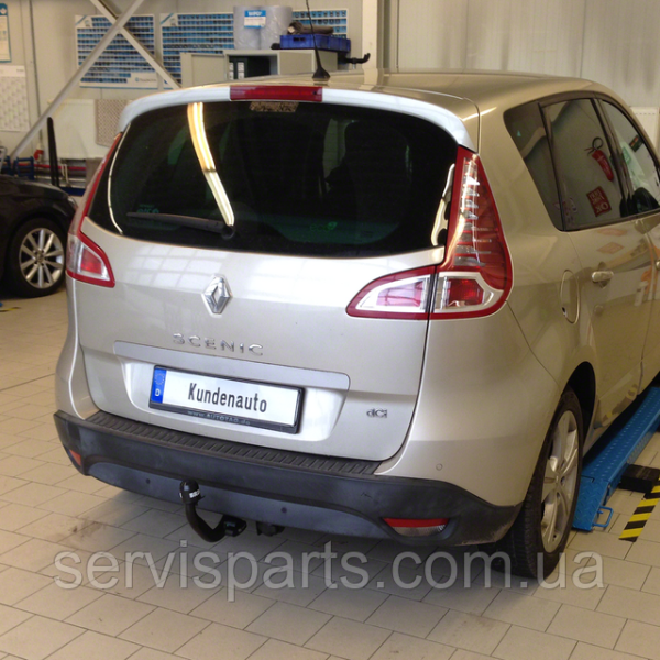Фаркоп знімний гак на Renault Scenic III 2009-2015 (Рено Сценік) без підрізу бампера. - Зображення 3