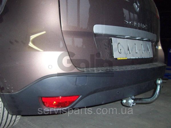 Оцинкований фаркоп на Renault Scenic III 2009-2015 (Рено Сценік) без підрізу бампера