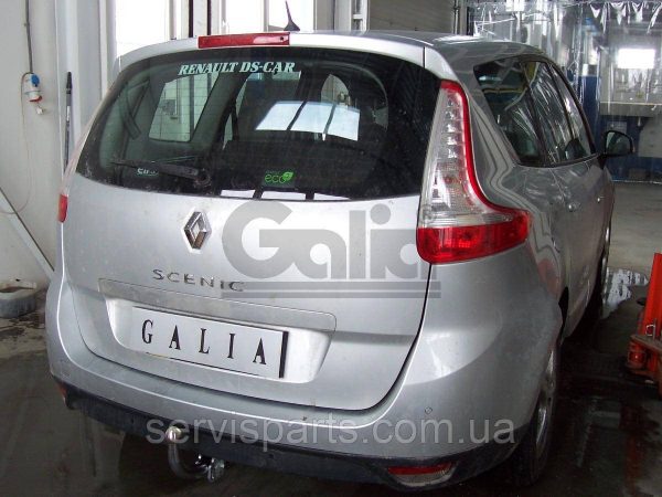Оцинкований фаркоп на Renault Grand Scenic III 2009-2015 (Рено Гранд Сценік) без підрізу бампера