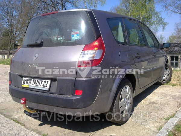 Словацький фаркоп на Renault Megane Scenic II 2004-2009 (Grand Scenic) без підрізу бампера - Зображення 5