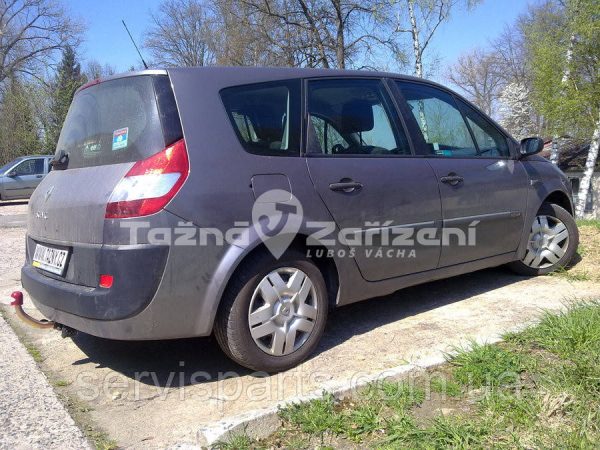 Словацький фаркоп на Renault Megane Scenic II 2004-2009 (Grand Scenic) без підрізу бампера - Зображення 6