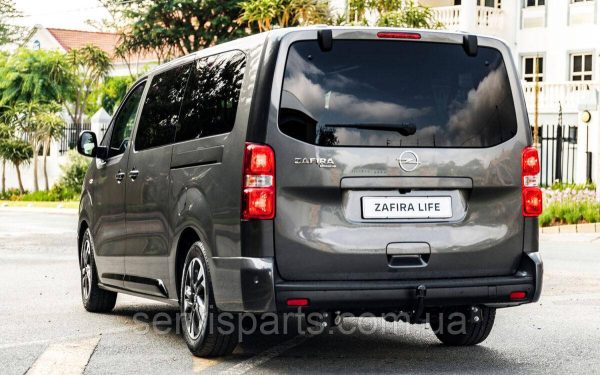Польський фаркоп на Opel Zafira Life 2019 - без підрізу бампера (Опель Зафіра Лайф)