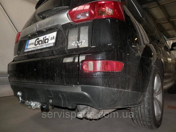 Оцинкований фаркоп на Peugeot 4007 2007-2012 (Пежо 4007) без зняття бампера - Зображення 2