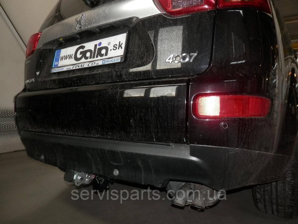 Оцинкований фаркоп на Peugeot 4007 2007-2012 (Пежо 4007) без зняття бампера - Зображення 6