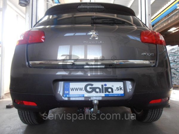 Оцинкований фаркоп на Peugeot 4008 2012-2017 (Пежо 4008) без зняття бампера
