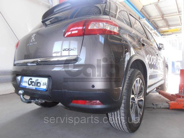 Оцинкований фаркоп на Peugeot 4008 2012-2017 (Пежо 4008) без зняття бампера - Зображення 4