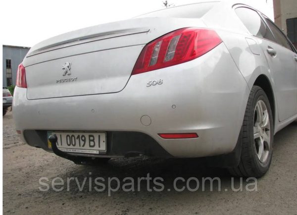 Знімний гак фаркоп на Peugeot 508 седан 2011-2018 (Пежо 508) без підрізу бампера. - Зображення 2