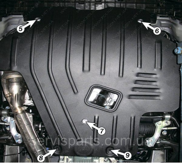 Захист двигуна Subaru Impreza III 2007-2011 (Субару Імпреза 3) - Зображення 5