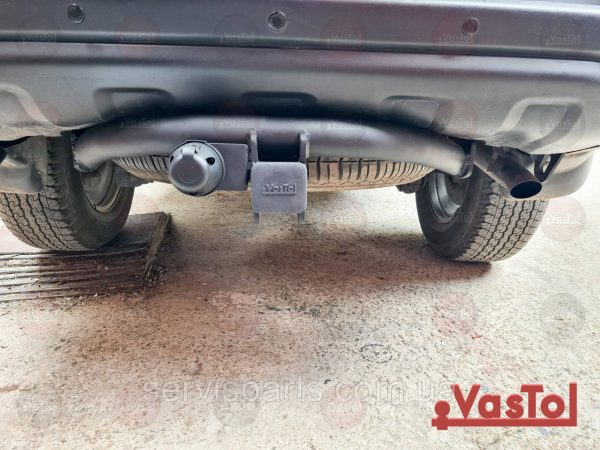 Знімний фаркоп на Mitsubishi Pajero Sport 2008-2015 (Мітсубісі Паджеро Спорт) Американська вставка під квадрат - Зображення 9