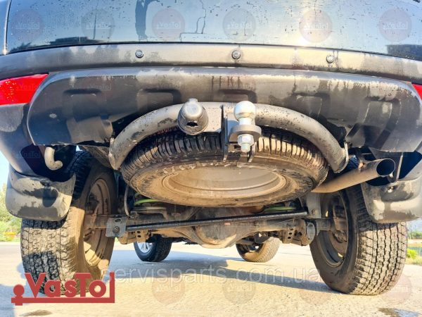 Знімний фаркоп на Mitsubishi Pajero Sport 2008-2015 (Мітсубісі Паджеро Спорт) Американська вставка під квадрат - Зображення 5