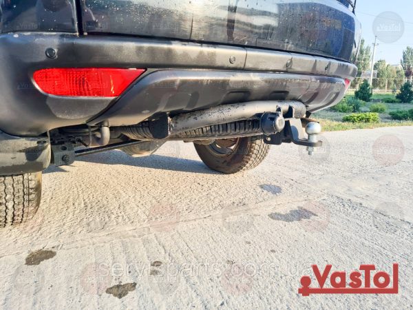 Знімний фаркоп на Mitsubishi Pajero Sport 2008-2015 (Мітсубісі Паджеро Спорт) Американська вставка під квадрат - Зображення 8
