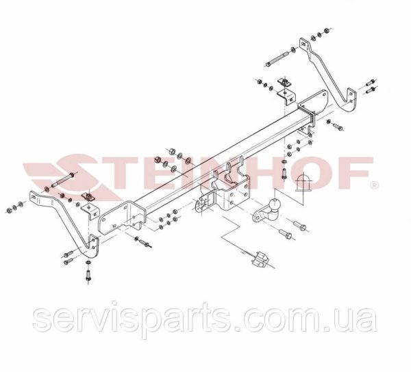 Польський фаркоп на Peugeot Boxer 2006- (Пежо Боксер 2) - Зображення 2