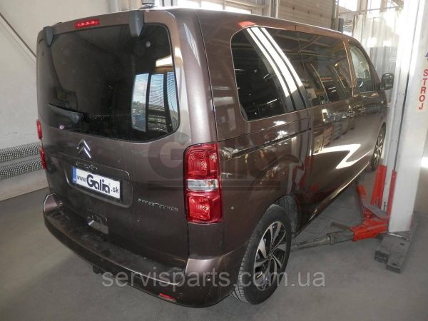 Оцинкований фаркоп на Peugeot Expert III 2016- (Пежо Експерт 3) без підрізання бампера Швидкознімний автомат на ручці - Зображення 6