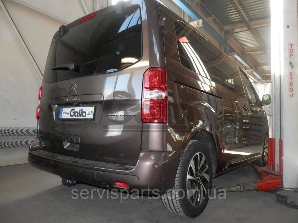 Оцинкований фаркоп на Peugeot Traveller 2016 без підрізання бампера Швидкознімний автомат на ручці - Зображення 2