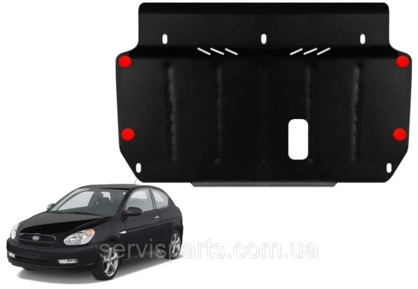 Захист двигуна Hyundai Accent 3 (MC) 2006-2010 (Хундай Акцент) - Зображення 2