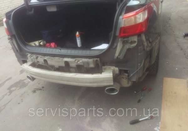 Польський фаркоп на Renault Latitude 2010- (Рено Латітуде) без підрізу бампера - Зображення 3