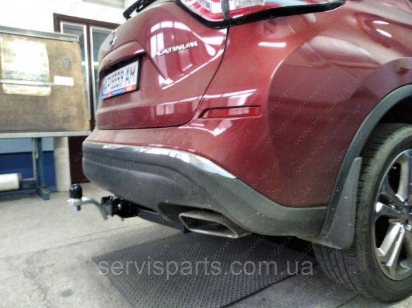 Знімний фаркоп на Nissan Murano Z52 2014- (Нісан Мурано) Американська вставка під квадрат