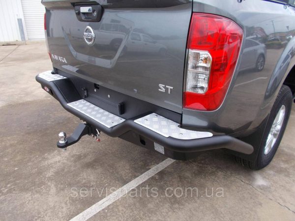 Знімний гак фаркоп на Nissan Navara D40 2005-2015 (Нісан Навара) без підрізу бампера американська вставка під квадрат - Зображення 5