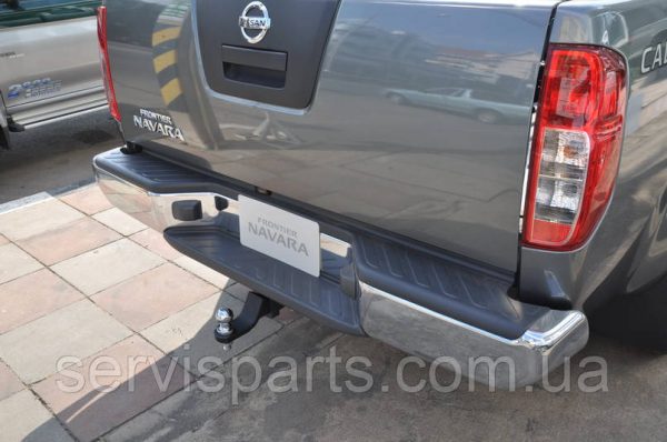 Знімний гак фаркоп на Nissan Navara D40 2005-2015 (Нісан Навара) без підрізу бампера американська вставка під квадрат