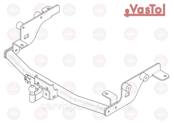 Знімний гак фаркоп на Nissan e-NV200 2012- (Ніссан NV200) - Зображення 6