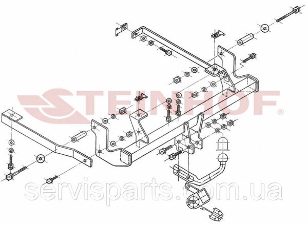 Польський фаркоп на Peugeot 807 2002-2014 (Пежо 807) - Зображення 4