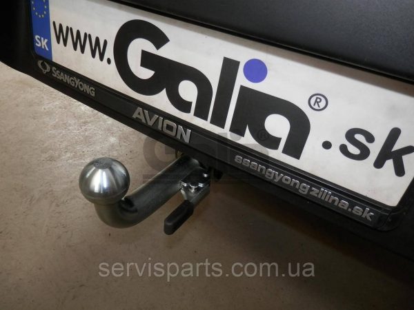 Оцинкований фаркоп на SsangYong Musso Grand 2019- (СсангЙонг Муссо Гранд) Швидкознімний автомат на ручці