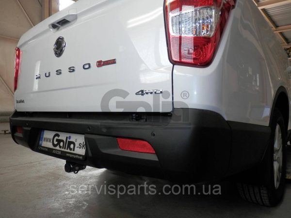 Оцинкований фаркоп на SsangYong Musso Grand 2019- (СсангЙонг Муссо Гранд) Швидкознімний автомат на ручці - Зображення 2