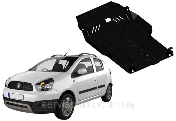 Захист двигуна Geely LC Cross 2011-2017 (Джилі ЛЦ Крос) - Зображення 2