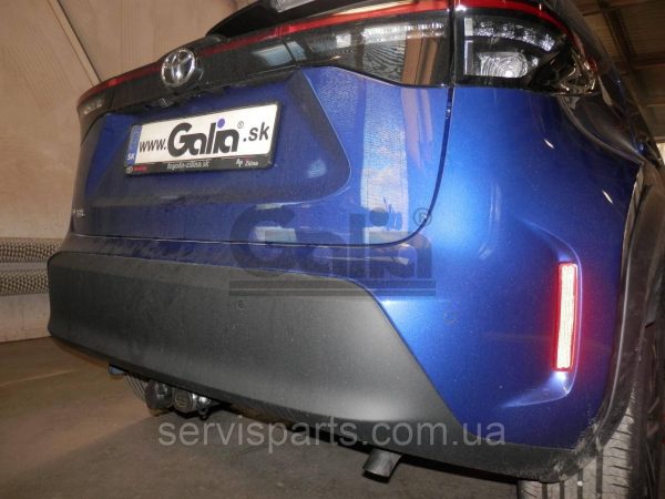 Оцинкований фаркоп на Toyota Yaris Cross 2021- (Тойота Яріс Крос) Швидкознімний автомат на ручці