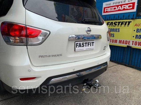 Знімний гак фаркоп на Nissan Pathfinder R52 2012-2021 (Нісан Патфайндер) Американська вставка під квадрат