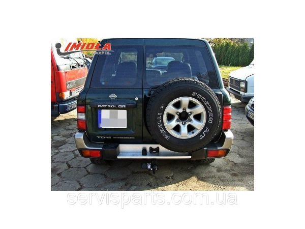 Польський фаркоп на Nissan Patrol Y61 1997-2010 (Нісан Патрол) без підрізу бампера - Зображення 5